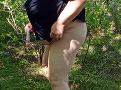 Amateur, Belle grosse femme bgf, Femelle, Masturbation, Mature, De plein air, Solo, Gicler