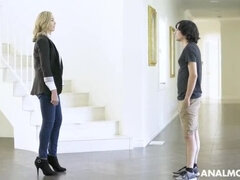 Blonde MILF Lilly James Takes Anal From StepSon's Bully - Big Tits & Big Cock