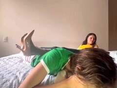 Colombian cuties Scarlettandc enjoy some fun girl/girl playtime