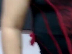 Stor svart kvinne, Kukk suging, Alene