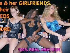 Trio of mature women in adult store - one hot mom seduces young man on the train