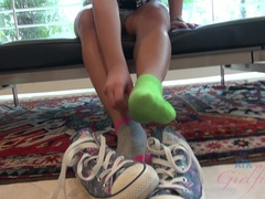 Leie, Flashen, Freundin, Latina, Zierlich, Pov, Muschi, Titten