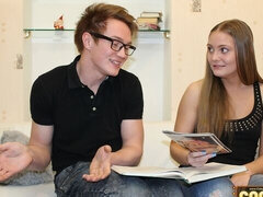 Røv, Stor pik, Pik sutte, Brunette, Teenager