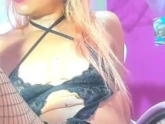 Anal, Gros cul, Gode, Femelle, Fille latino, Masturbation, Solo, Gicler