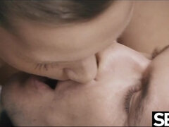 Perfect beauty's big natural tits bounce as she rides her lover - Stacy cruz