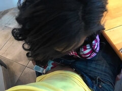 큰 엉덩이, 흑인, 커플, 에보니, 핸드잡, 부엌, 자연의 가슴, 청소년