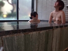 Real Japanese housewife seduces a random straight girl