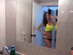 Amatør, Rumpe, Kukk suging, Brunette, Kameltå, Par, Sperm skott, Fitte