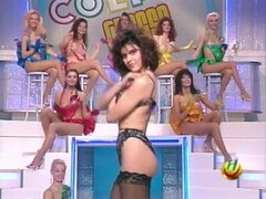 흑갈색 머리, 이탈리아인, 보지, 스타킹, 빈티지