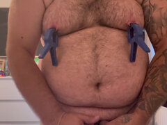 Enthousiasteling, Brits, Dik, Masturbatie, Rijpe lesbienne, Alleen