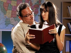 18, 큰 엉덩이, 큰 음경, 큰 가슴, 오랄섹스, 흑갈색 머리, 도기스타일, 빼빼한