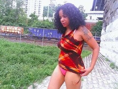 Américain, Robe, De plein air, Public, Réalité, Solo