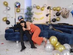 Balloon Party Threesome Ignites a Fiery Passion