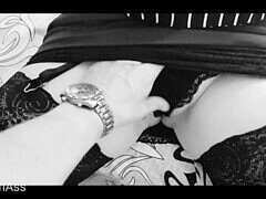 Veľký zadok, Čierne, Spodná bielizeň, Stockings