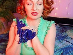 Handschuhe, Latex, Leder, Milf