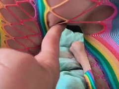 Stepbrother Admires My Virgin Pussy - Fingering and Masturbation with Natural Tits