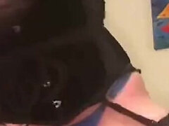 Amateur, Anal, Blonde, Gode, Masturbation, Solo, Jarretelles