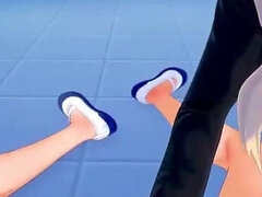 3d, 毛深い, レズビアン, オッパイの