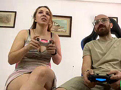 Obciąganie, Chłopak, Brunetka, Para, Dziewczyna, Hiszpański