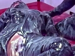 69:an, Par, Sperma shot, Fetisch, Fingering, Latex, Latina, Mexikansk