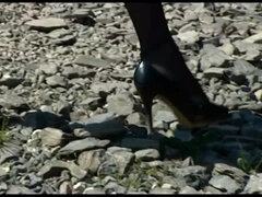 Anal, Stor røv, Store bryster, Trældom, Brunette, Pik, Håndjob, Hårdt