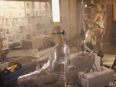 Duże cycki, Blondynka, Hd, Lesbijka, Bielizna, Pończochy, Zabawki