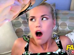 Lesbian landlady loves the aroma of Teen travellers honey pots threesome with two teen girls and a mature woman with nice big natural tits giving the 