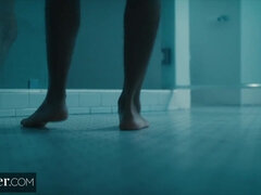 Blondin, Avsugning, Dominans, Ansiktsbehandling, Slick, Orgasm, Fitta, Rider