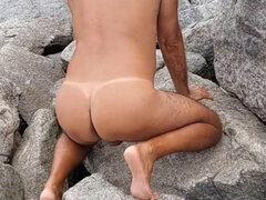 素人, デカ尻, 爸, アウトドア, 一人