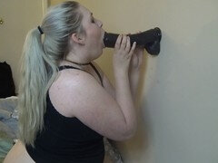 Mooie dikke vrouwen, Zwart, Pijpbeurt, Mollig, Gigantische dildo, Likken, Zuigen, Speelgoed