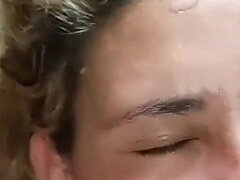 Stor svart kvinne, Samling, Bløtkake, Sperm skott, Hjemmelaget, Tattovering