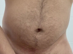 Young Bear, Big Belly Finally Cums