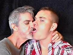 Hot Gay Kissing With Leo - Leo Blue  Richard Lennox