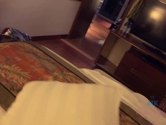 Amateur, Cul, Faciale, Branlette thaïlandaise, Petite amie, Lunettes, Chatte, Nénés