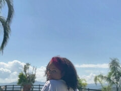 Chubby Ebony Farting Like Crazy in the Pool