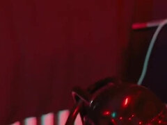 E-play for the Rubberslave in Bodybag and Heavy Rubber Mask