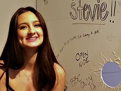 Eliza Ibarra is not young to fuck in a gloryhole with a BBC