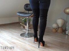 Amateur, Cul, Talons, Jeans