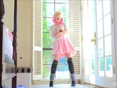 ズームショット, ダンス, フェティッシュ, マッサージ, オナニー, 公共, 一人, スカートのぞき