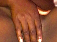 African Girl Teenager Licking Her Tight Pussy Until It Drips