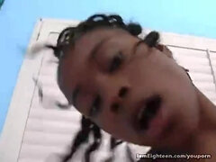 Black Teenie's Very First Pornography Vignette