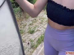 Verga grande, Rubia, Mamada, Estilo perrito, Hembra, Orgasmo, Público, Chorro