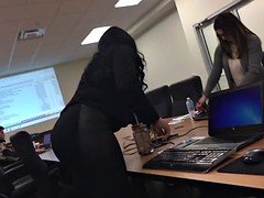 coworker thick erotically attractive bum