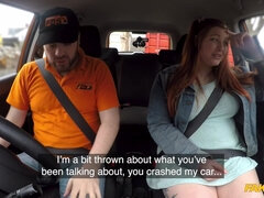 フェラチオ, 車, デブ, ハードコア, 現実, 赤毛