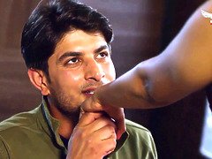 デカパイ, 茶髪の, カップル, ドレス, エロティック, インド人, キス, ソフトコア