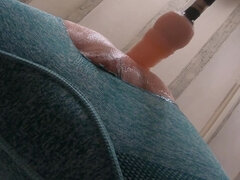 That Fuck Machine Made Me Precum! Cumming with Anal Dildo