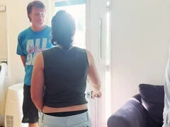 Vanessa Cliff in Hot Bisexual Threesome - First Time with a Guy & Girlfriend's Excitement