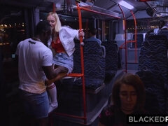 Interracial double penetrating with Emily