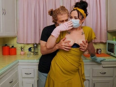 Bbw stor vacker kvinna, Stor stjärt, Brunett, Fångad, Doggystyle, Handjobb, Mogen, Tatuering