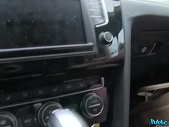 Amatööri, Auto, Takaapäin, Itsetyydytys, Ulkona, Näkökulma pov, Julkinen, Pillu
